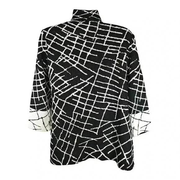 Cardigan Jacket by Ming Wang - Women's Classic Knit - Versatile Layering Fashion - Picture 3 of 4